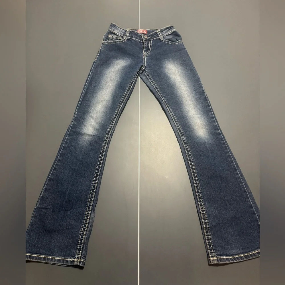 Red Ranch Bootcut Jeans - Picture 5 of 8